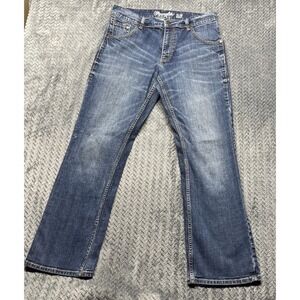 Wrangler Retro Jean Men's 32X29.5‎ Slim Boot Stretch Medium Wash Denim WLT77LY